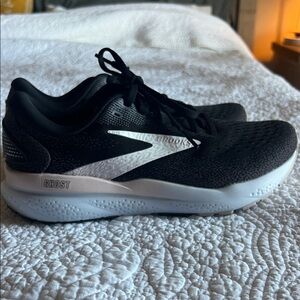 Brooks Black and Light Pink Athletic Sneakers